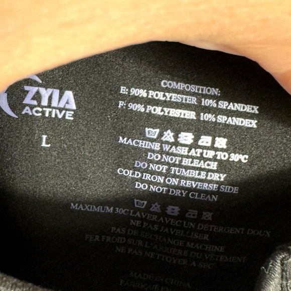 Zyia Active Racerback Activewear Tank Tops, Black & Rose, Size Large (2) - Picture 6 of 13